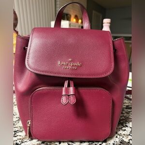 Kate Spade Burgundy Backpack